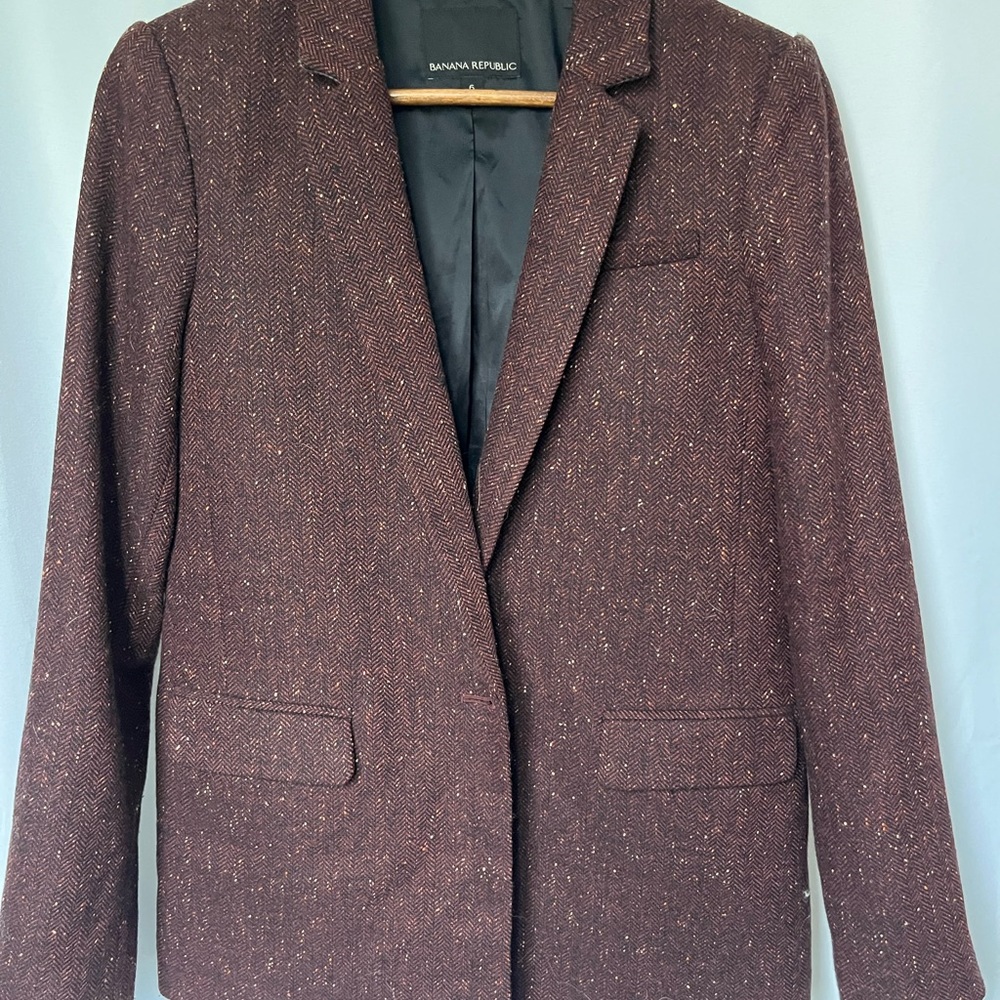 NWOT Tweed Banana Republic Blazer | size 6